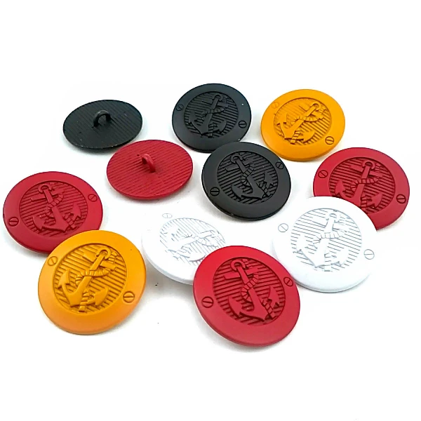 23 mm - 36 L  Ship Anchor Logo Blazer and Jacket Button