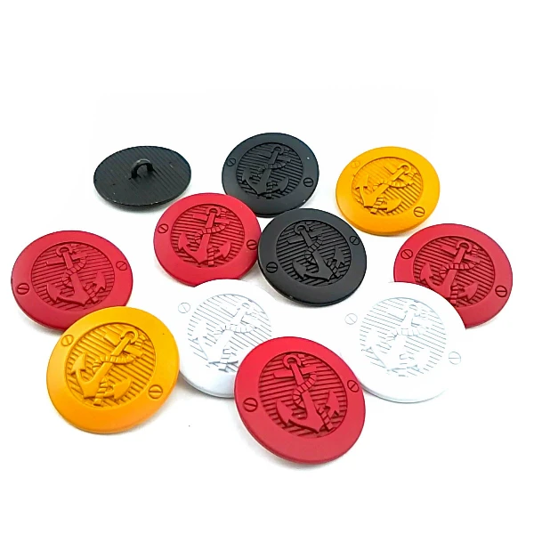 23 mm - 36 L  Ship Anchor Logo Blazer and Jacket Button