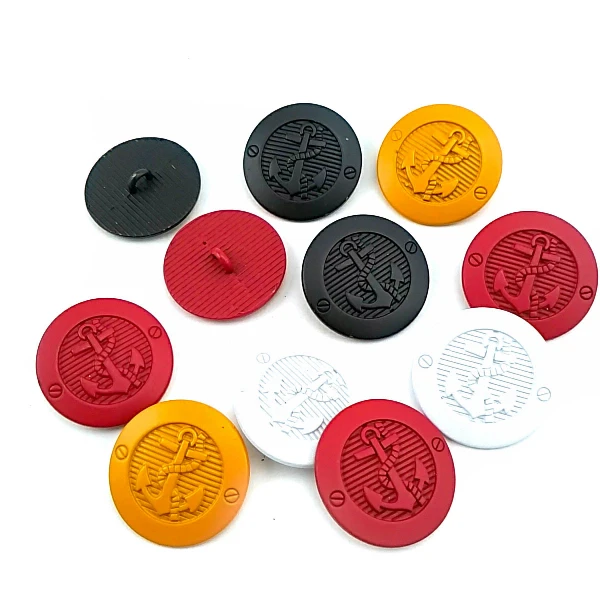23 mm - 36 L  Ship Anchor Logo Blazer and Jacket Button