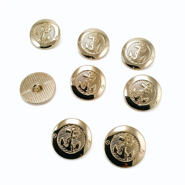 17 mm - 28 L Gold Coat Blazer 8 Pieces Jacket Button Set E 2044 SET8 17 mm - 28 L Gold Coat Blazer 8 Pieces Jacket Button Set E 2044 SET8