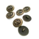 Anchor Patterned Shank Button 17 mm - 28 L  E 2044