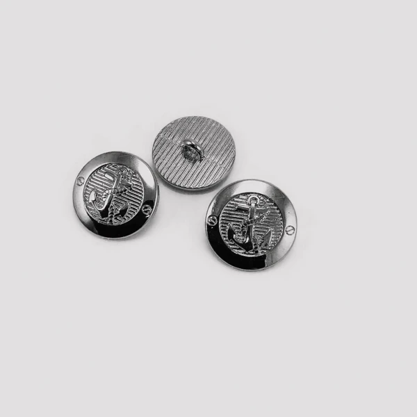 Anchor Patterned Shank Button 17 mm - 28 L  E 2044