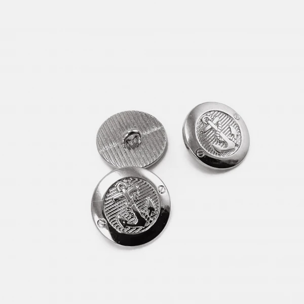 Anchor Patterned Shank Button 17 mm - 28 L  E 2044