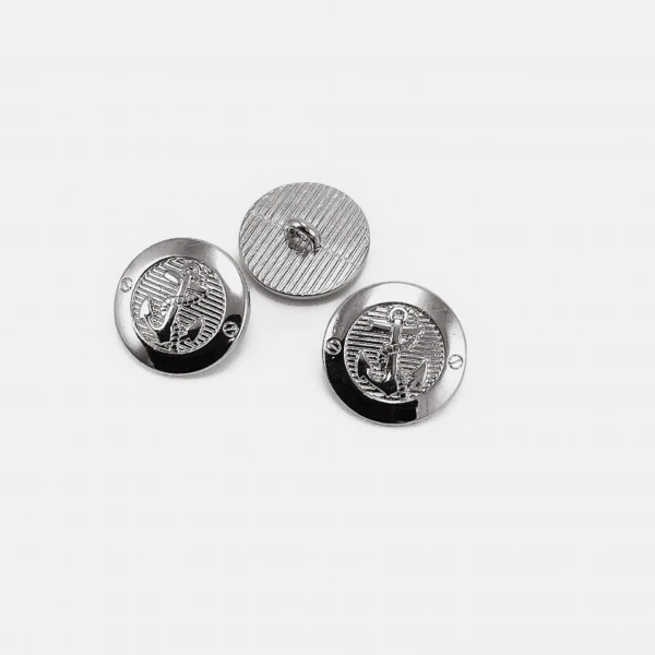 Anchor Patterned Shank Button 17 mm - 28 L  E 2044