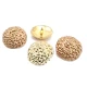 30 mm - 47 length Patterned Curved Footed Button
