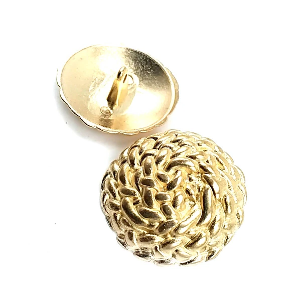 30 mm - 47 length Patterned Curved Footed Button