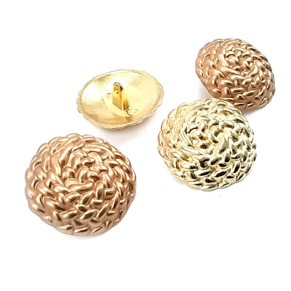 30 mm - 47 length Patterned Curved Footed Button