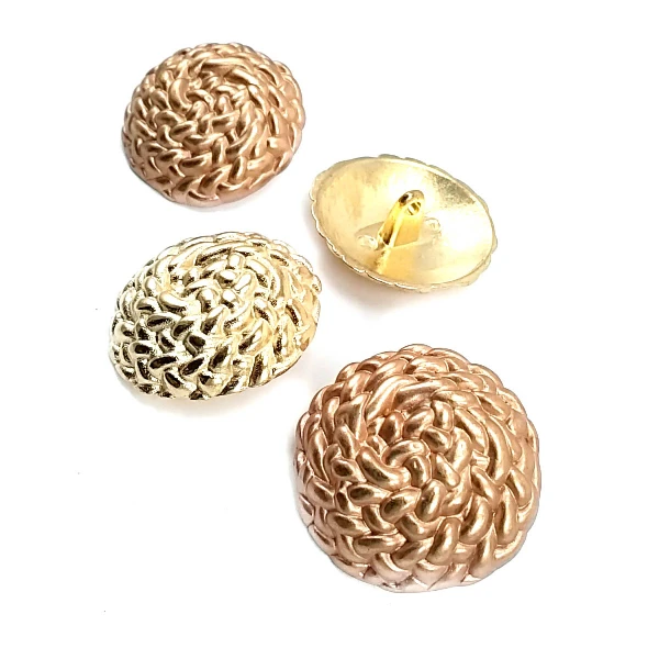 30 mm - 47 length Patterned Curved Footed Button