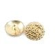 30 mm - 47 length Patterned Curved Footed Button