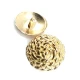 30 mm - 47 length Patterned Curved Footed Button
