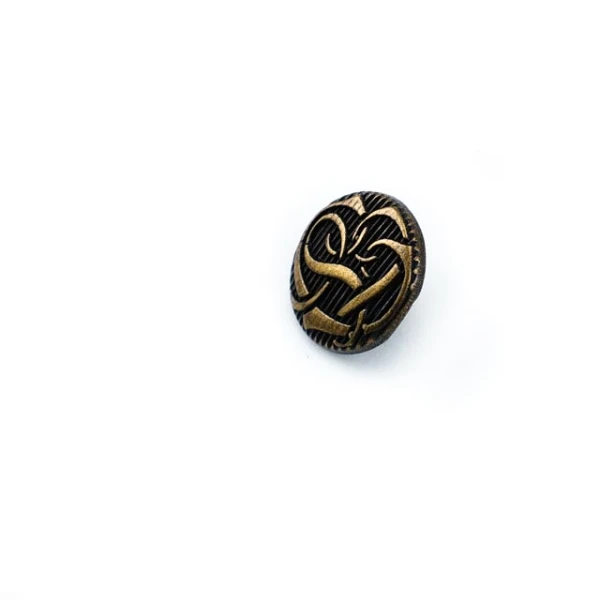 14 mm Shank Button front and detail view
