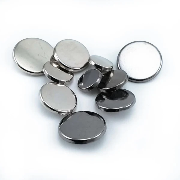 Flat Coin Shape Shank Button 14 mm - 22 L E 2136 Flat Coin Shape Shank Button 14 mm - 22 L E 2136