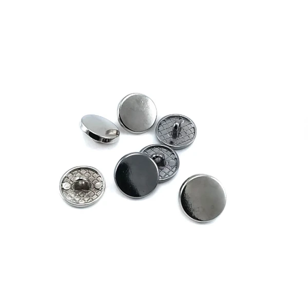 Flat Coin Shape Shank Button 14 mm - 22 L E 2136