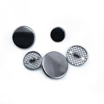 Flat Coin Shape Shank Button 14 mm - 22 L E 2136