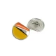 Jacket and Coat Button Enamel Orange Mustard Colors 20 mm - 32 L E 2196 MN V2