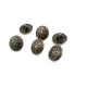 15 mm - 24 L Metal Blazer Cufflink Flower Patterned E 331