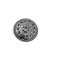 37 mm Rhinestone / Crystal Detail Shank Button front and detail view