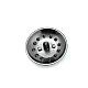 37 mm Rhinestone / Crystal Detail Shank Button front and detail view