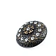 37 mm Rhinestone / Crystal Detail Shank Button front and detail view