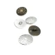 Motif Patterned Jacket and Coat Shank Button Metal 22,5 mm 36 L E 378