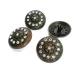 28 mm Rhinestone / Crystal Detail Shank Button product image 28 mm Rhinestone / Crystal Detail Shank Button front and detail view