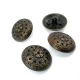 28 mm Rhinestone / Crystal Detail Shank Button front and detail view