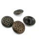 28 mm Rhinestone / Crystal Detail Shank Button front and detail view