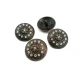 28 mm Rhinestone / Crystal Detail Shank Button front and detail view