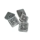 19 mm Rhinestone / Crystal Detail Rhinestone / Crystal Button front and detail view