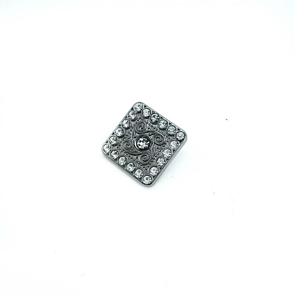 19 mm Rhinestone / Crystal Detail Rhinestone / Crystal Button front and detail view