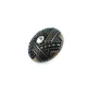 27 mm Rhinestone / Crystal Detail Rhinestone / Crystal Button front and detail view
