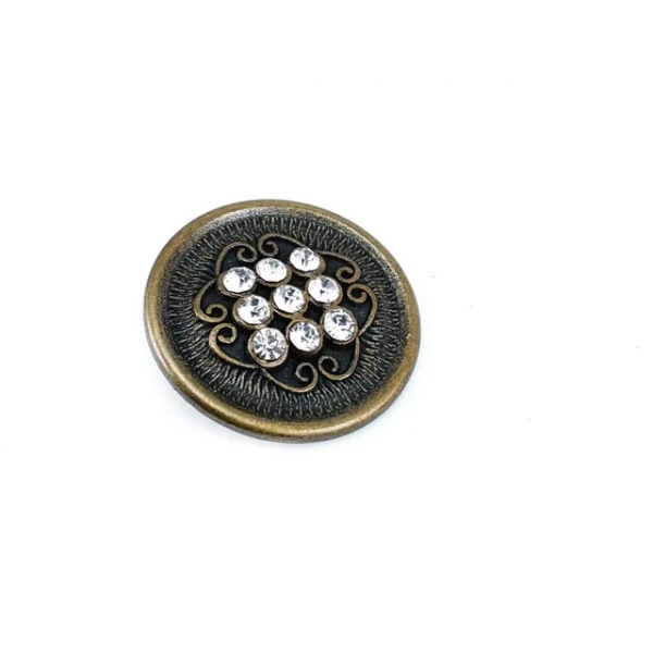 Kaban ve Manto Düğmesi Büyük Boy Taşlı  Düğme 27 mm - 44 boy E 561