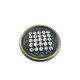35 mm Rhinestone / Crystal Detail Shank Button front and detail view