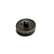 20 mm Rhinestone / Crystal Detail Shank Button front and detail view