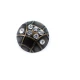 15 mm Rhinestone / Crystal Detail Shank Button front and detail view