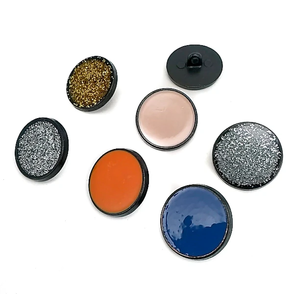 Enamel Jacket Button Metal Shank Button 20 mm - 39 L E 777