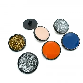 Enamel Jacket Button Metal Shank Button 20 mm - 39 L E 777