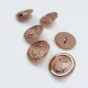 20 mm - 32 L Gold Shank Buttons 6 pcs Ship Anchor Crest