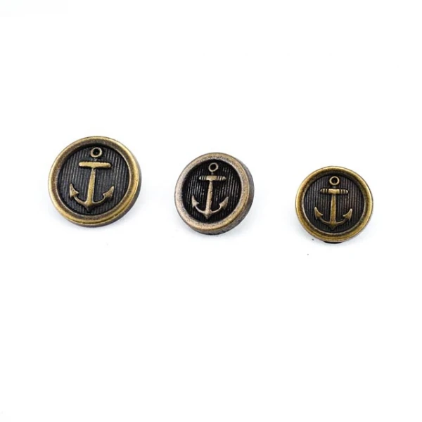 15 mm Shank Button front and detail view