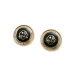 Blazer Ceket Düğmesi Kalkan Desenli Siyah Mineli 21 mm - 32 boy E 965 V3