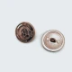 15 mm Gold Tone Shank Button front and detail view