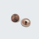 15 mm Gold Tone Shank Button front and detail view