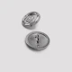 15 mm Shank Button front and detail view