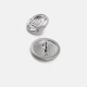 15 mm Shank Button front and detail view