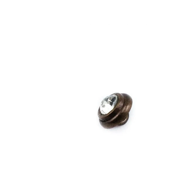 10 mm Taşlı / Kristal Detay Ayaklı Düğme ön ve detay görünümü