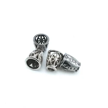Zinc Alloy Cord End  Entry 15 mm Length  Diameter 6 mm E 1024