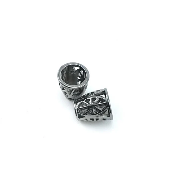 Zamak Bağ ucu Desenli Tasarım 15 mm E 1024