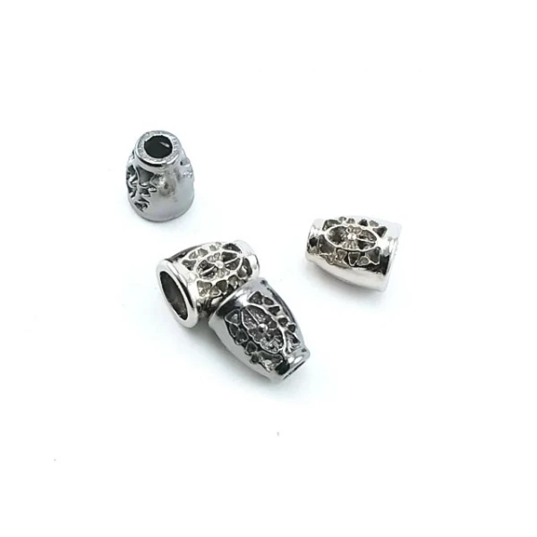 6 mm Cord Hole  Metal Cord End