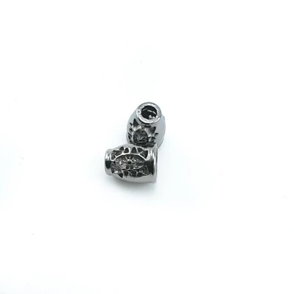 6 mm Cord Hole  Metal Cord End