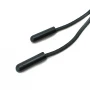 Siyah Bağcık Ucu Metal 5 mm Çap 20 mm Boy E 2092